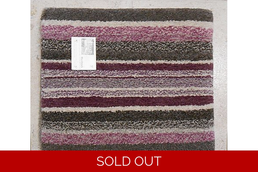 Tufted Herdwick Seat Pad, Stripes of Heather and Grey